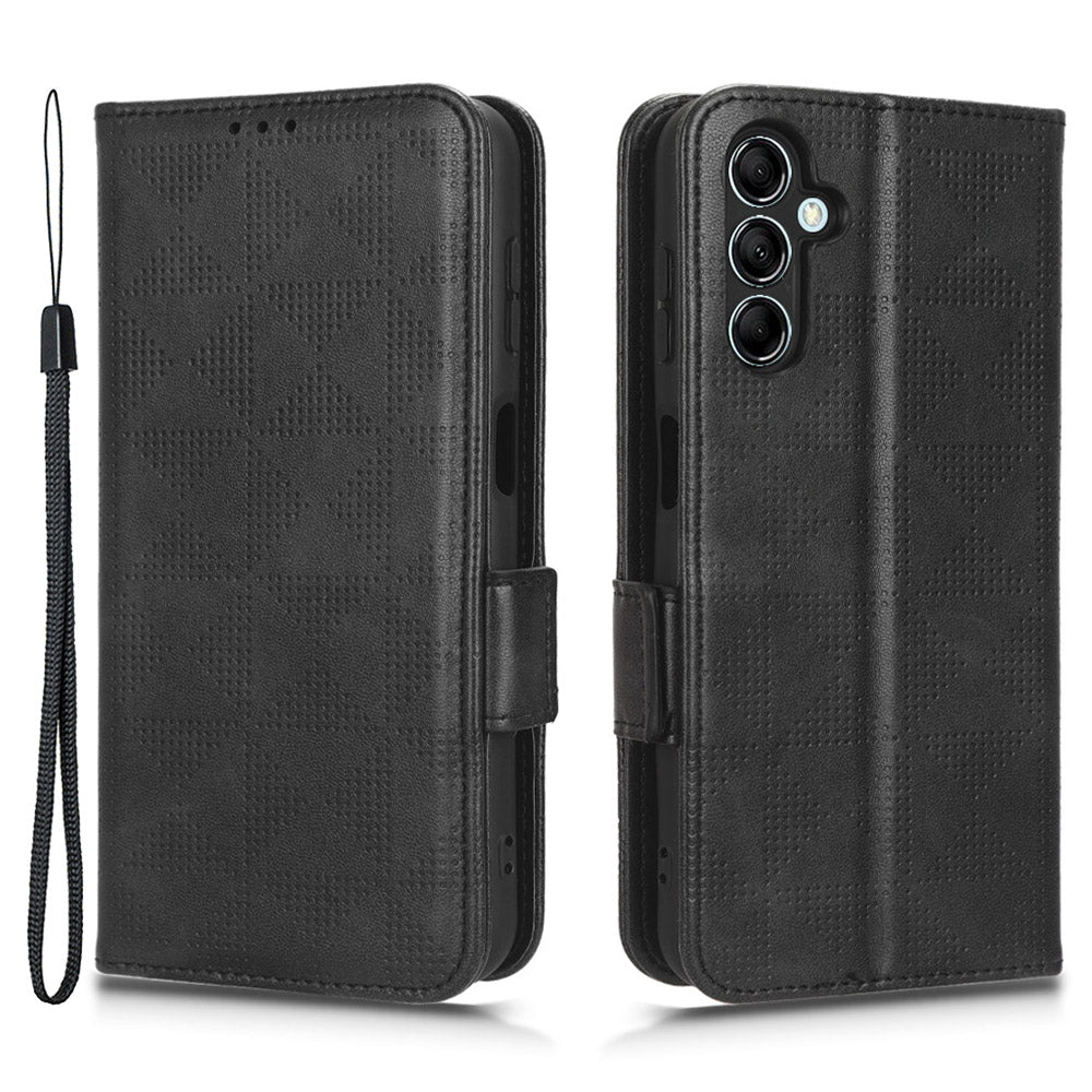 For Samsung Galaxy M54 5G / F54 5G PU Leather Wallet Phone Case Imprinted Triangle Phone Cover with Stand For Samsung Galaxy M54 5G / F54 5G PU Leather Wallet Phone Case Imprinted Triangle Phone Cover with Stand